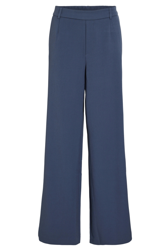 Vila blauwe dames broek | Vooraanzicht