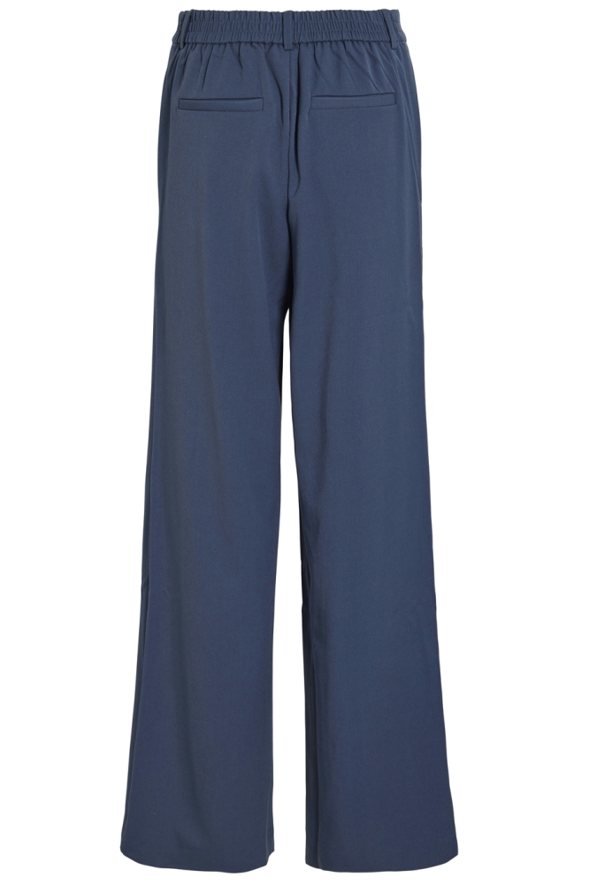 Vila blauwe dames broek | Achteraanzicht