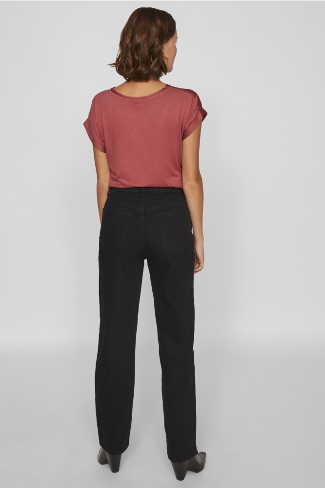 VIKELLY JAF HW STRAIGHT JEANS-NOOS 14084730 BLACK