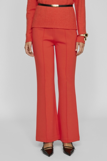 Vila Broek VIBILLIE HW PANTS - NOOS 14094017 AURORA RED