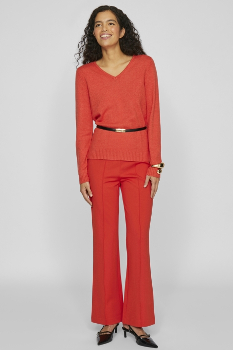 Vila rode dames broek | Model