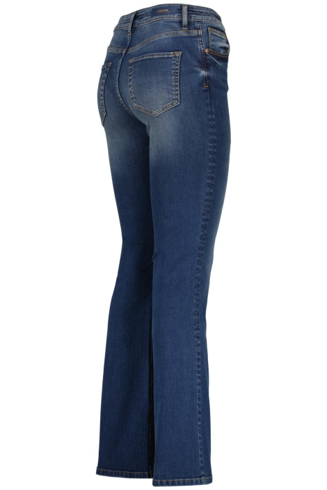 Raizzed blauwe dames jeans | Zijaanzicht