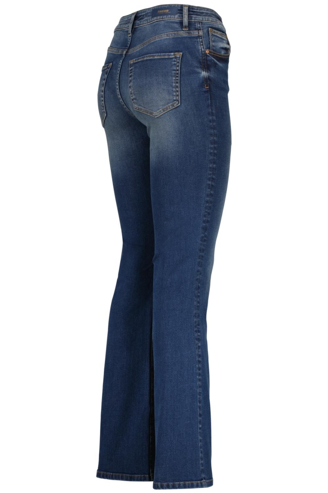 Raizzed blauwe dames jeans | Zijaanzicht