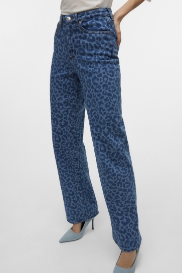 Vero Moda Jeans VMTESSA HR WIDE DNM LEO JEANS 10333902 MEDIUM BLUE DENIM