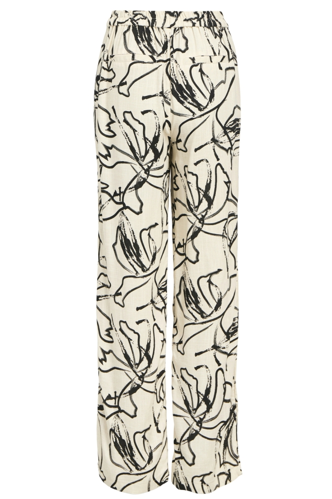 Object beige dames broek | Achteraanzicht