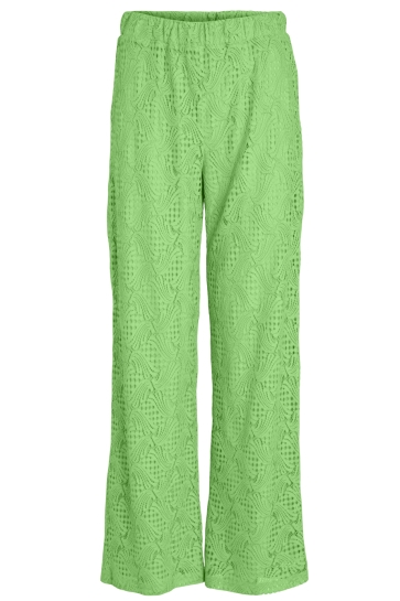 Vila Broek VIBEGENA HW WIDE PANTS 14085048 SUMMER GREEN