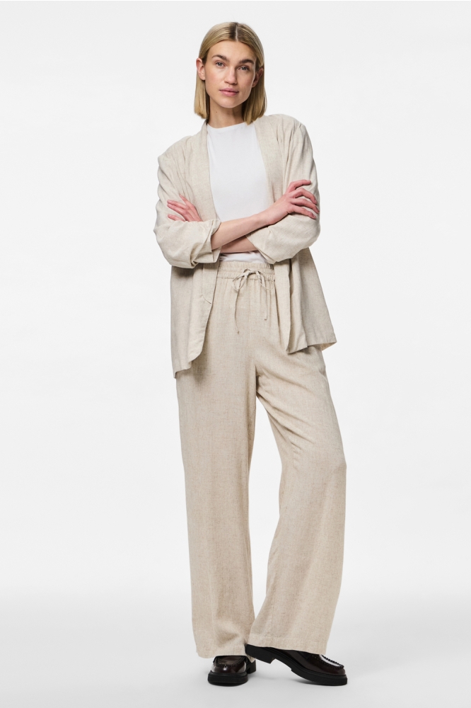 Pieces beige dames broek | 