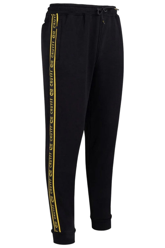 Cruyff zwarte heren broek | Zijaanzicht
