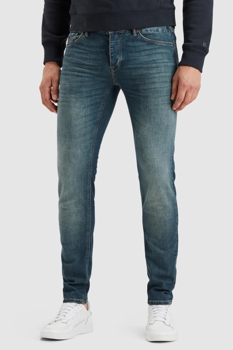 Cast Iron blauwe heren jeans | Model vooraanzicht