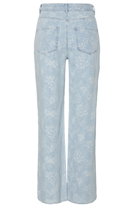 Pieces blauwe dames jeans | Achteraanzicht
