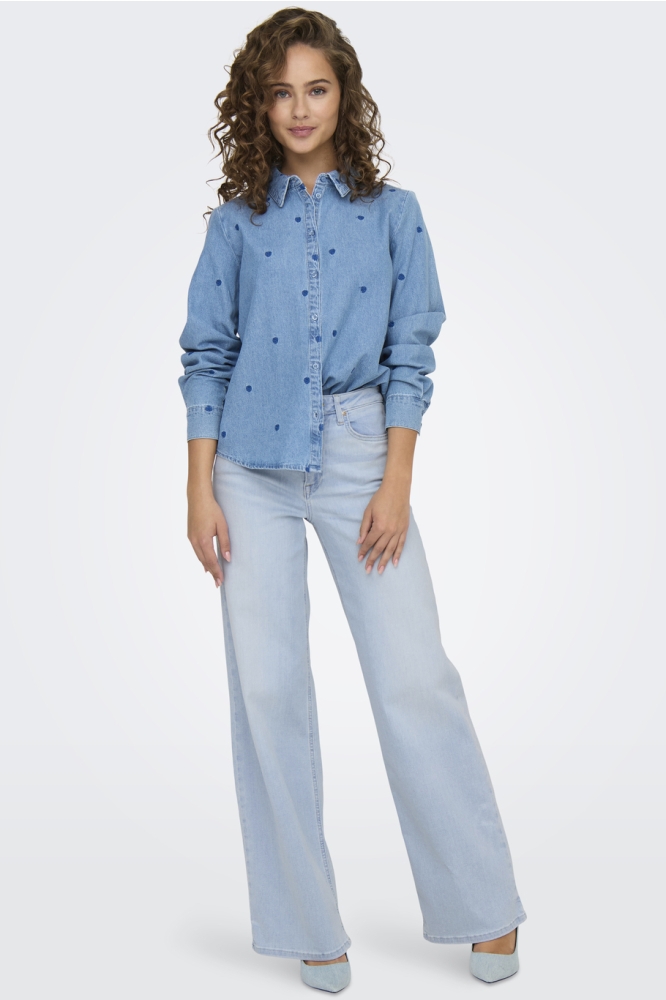 Only blauwe dames jeans | Model