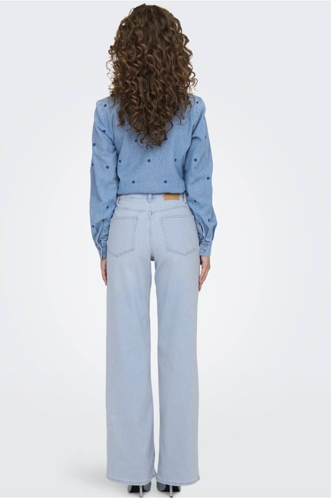 Only blauwe dames jeans | Model achteraanzicht