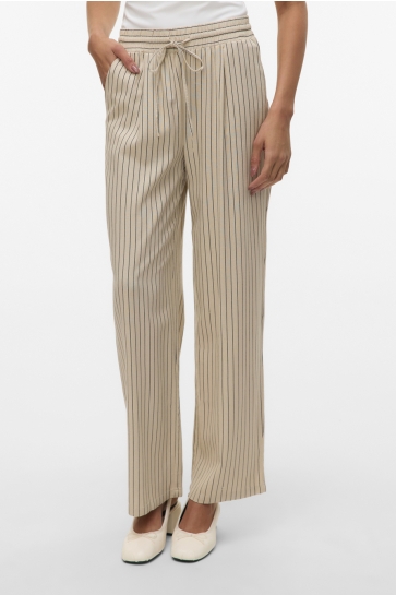Vero Moda Broek VMJESMILO HW WIDE PANTS WVN GA NOOS 10287363 SILVER LINING/ANJA OBSID