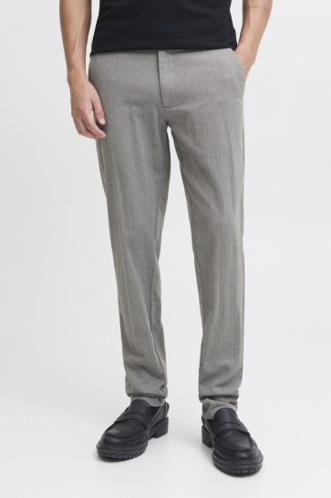 Jack & Jones Broek JPSTMARCO BOWIE WINTER CHINO SN 12279659 GREY MELANGE/ HERRINGBON