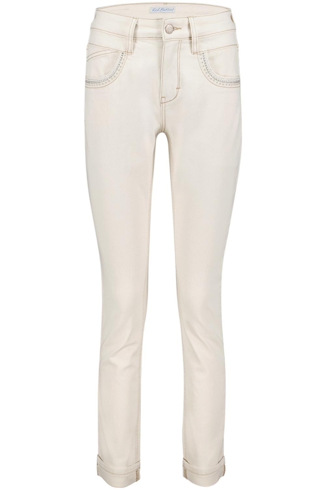 Red Button ecru dames jeans | Vooraanzicht