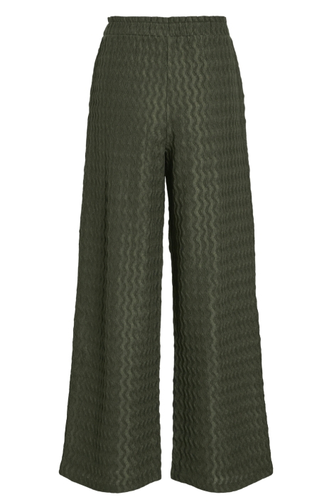 Vila groene dames broek | Achteraanzicht