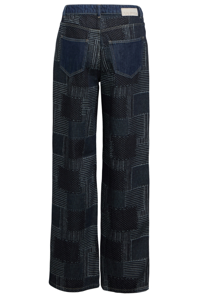 Object blauwe dames jeans | Achteraanzicht