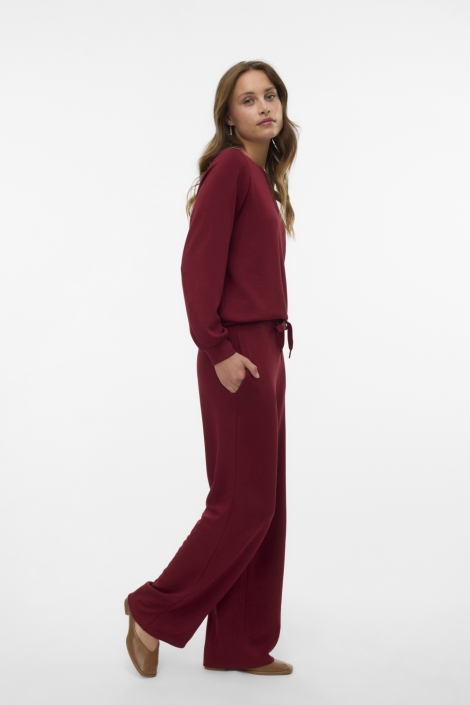 Vero Moda bordeaux dames broek | Model