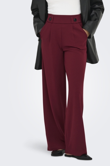 Jacqueline de Yong Broek JDYGEGGO NEW LONG PANT JRS NOOS 15208430 Cabernet/BLACK BUTT
