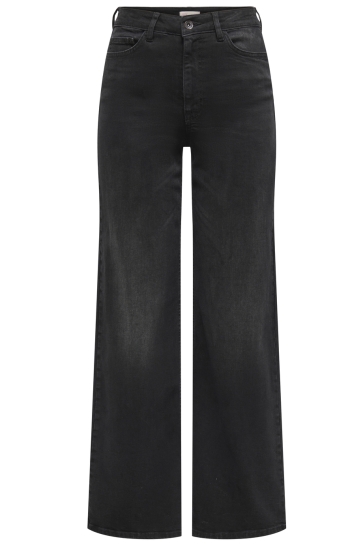 Jacqueline de Yong Jeans JDYFELINA-FINA HW WIDE BLK JEANSDNM 15350535 BLACK DENIM
