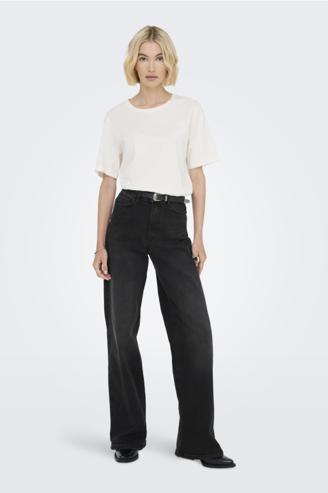 Jacqueline de Yong zwarte dames jeans | Model