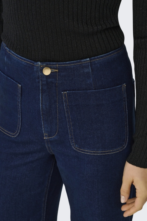 Jacqueline de Yong blauwe dames jeans | Close up