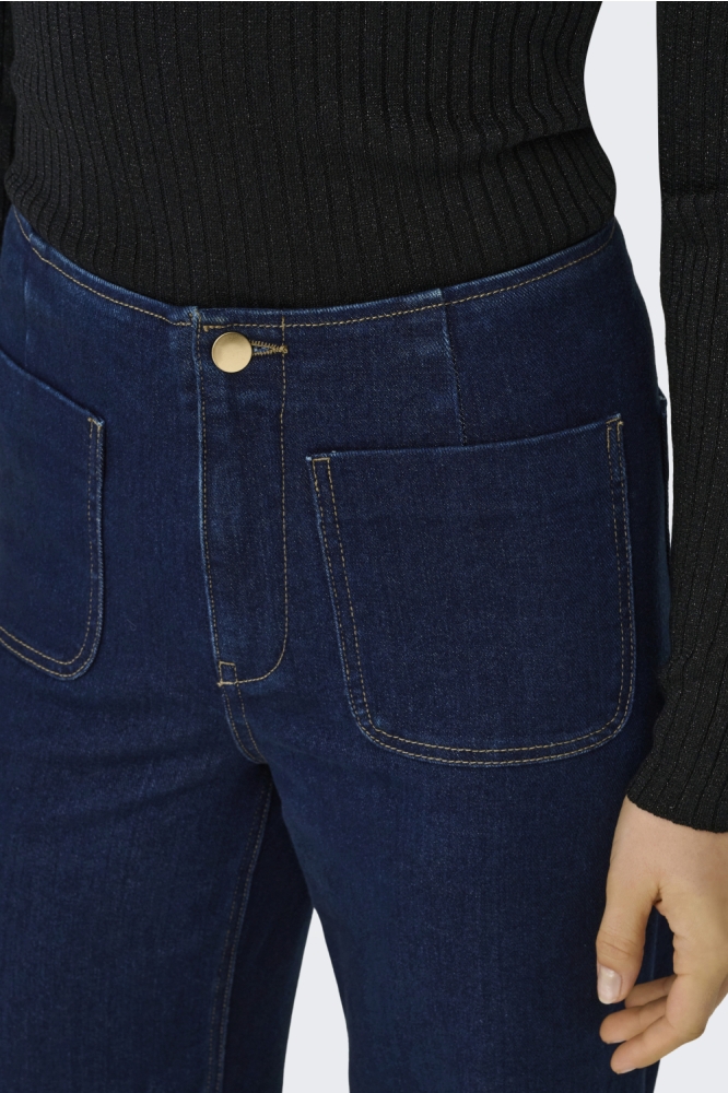 Jacqueline de Yong blauwe dames jeans | Close up