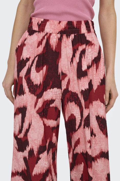 Jacqueline de Yong roze dames broek | Close up