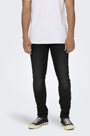 Only & Sons Jeans ONSWEFT REG 7900 EY BOX JEANS NOOS 22027900 BLACK DENIM