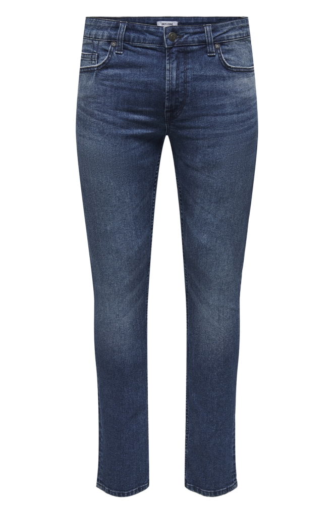 Only & Sons blauwe heren jeans | Vooraanzicht