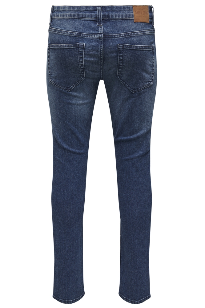 Only & Sons blauwe heren jeans | Achteraanzicht