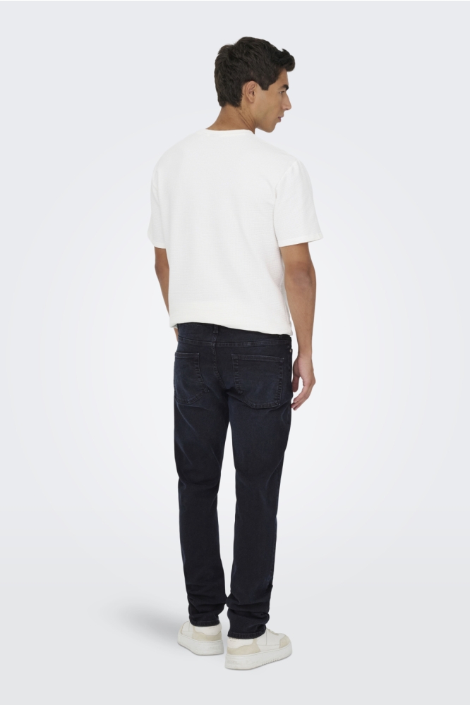 Only & Sons blauwe heren jeans | Model achteraanzicht