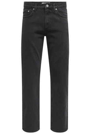 Only & Sons Jeans ONSEDGE STRAIGHT 4618 EY BOX PIM J 22034618 WASHED BLACK
