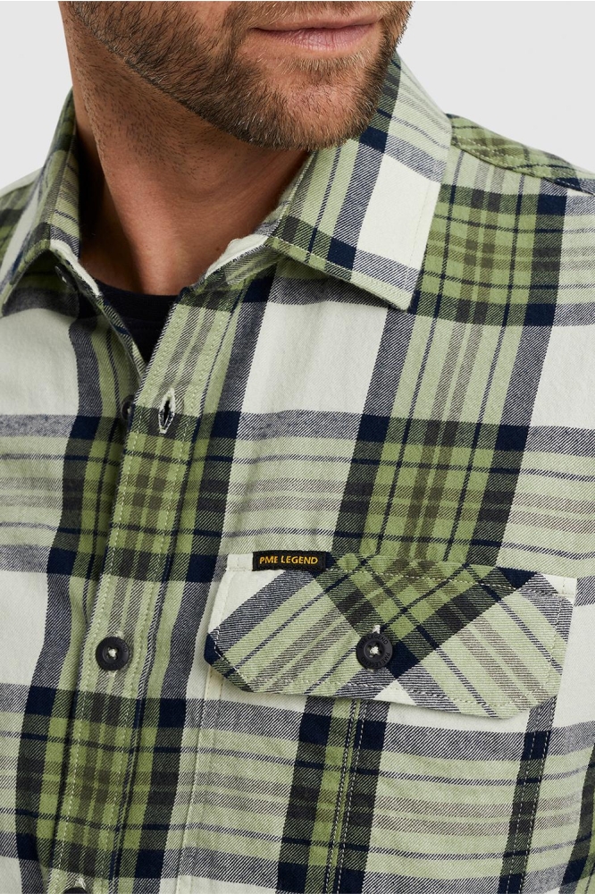 PME legend groene heren overhemd | Unique Selling Point