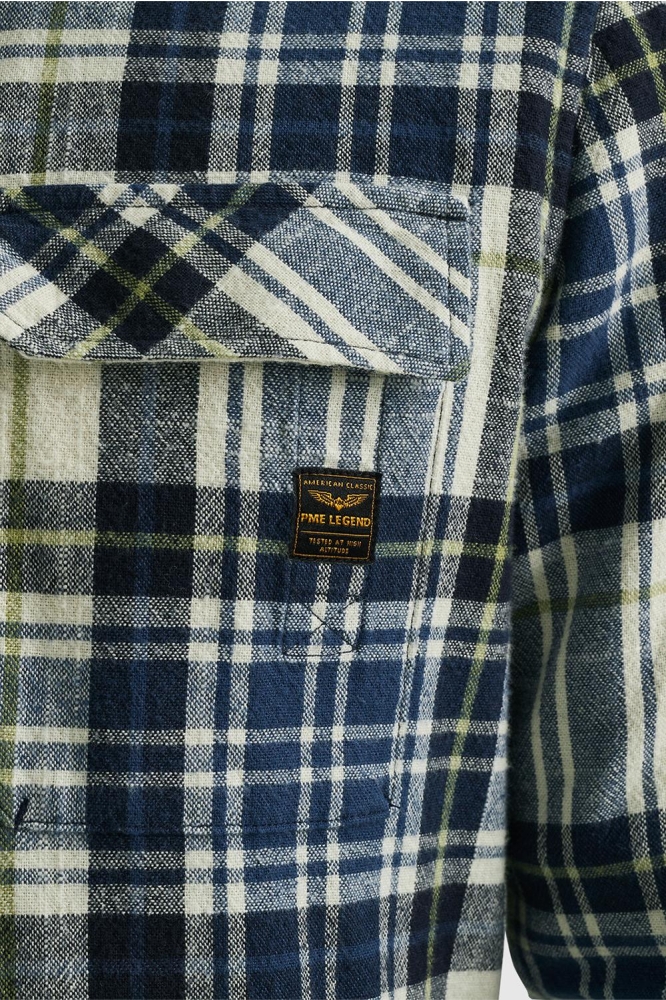 PME legend blauwe heren overhemd | Kleurstaal