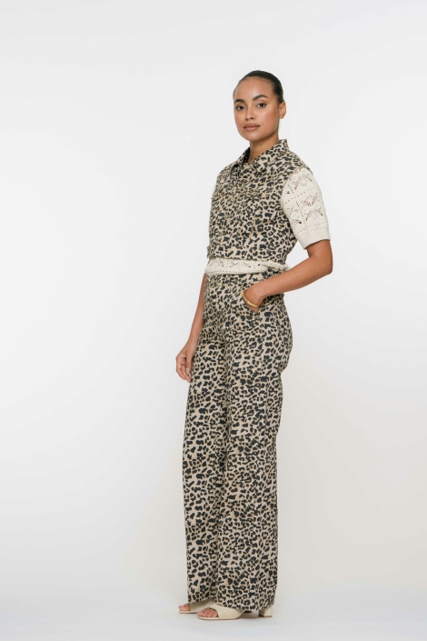 Geisha camel dames jeans | Model