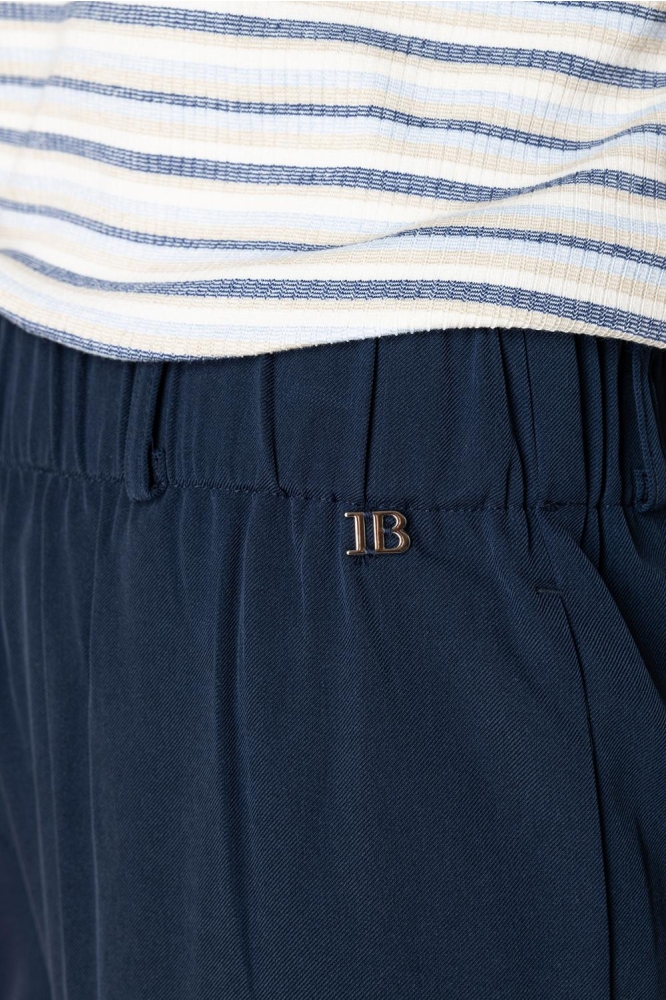 Ivy Beau blauwe dames broek | Close up