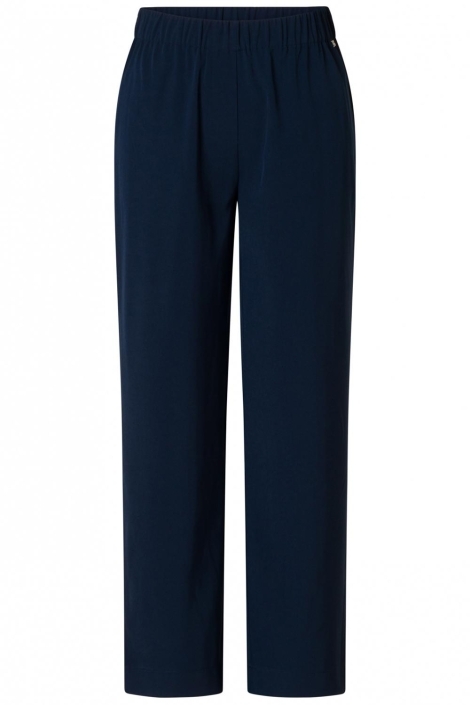 Ivy Beau blauwe dames broek | Vooraanzicht