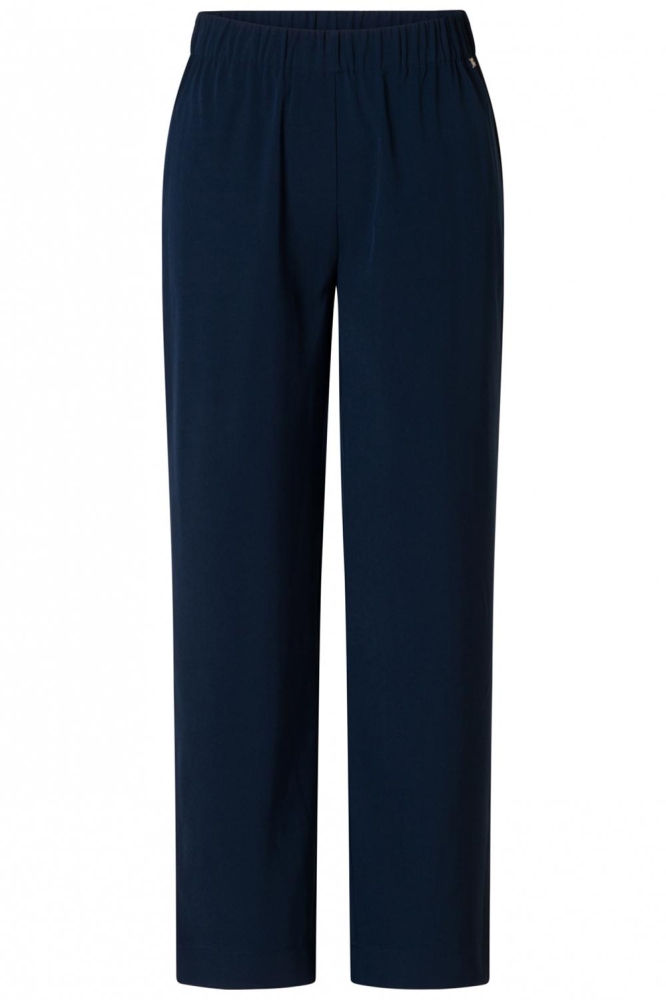 Ivy Beau blauwe dames broek | Vooraanzicht