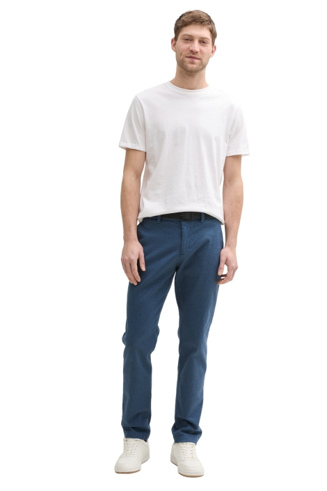 Tom Tailor blauwe heren broek | Model vooraanzicht