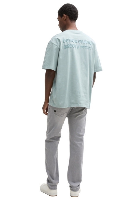Tom Tailor grijze heren jeans | Model achteraanzicht
