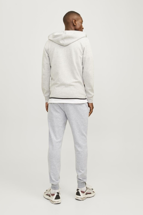 Jack & Jones grijze heren broek | Model achteraanzicht
