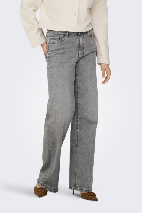 Jacqueline de Yong grijze dames jeans | Model