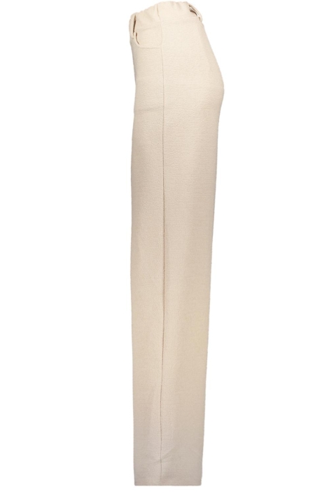FOS Amsterdam beige dames broek | Zijaanzicht