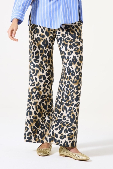 Garcia Broek BROEK MET PRINT H50110 912 ALMOND