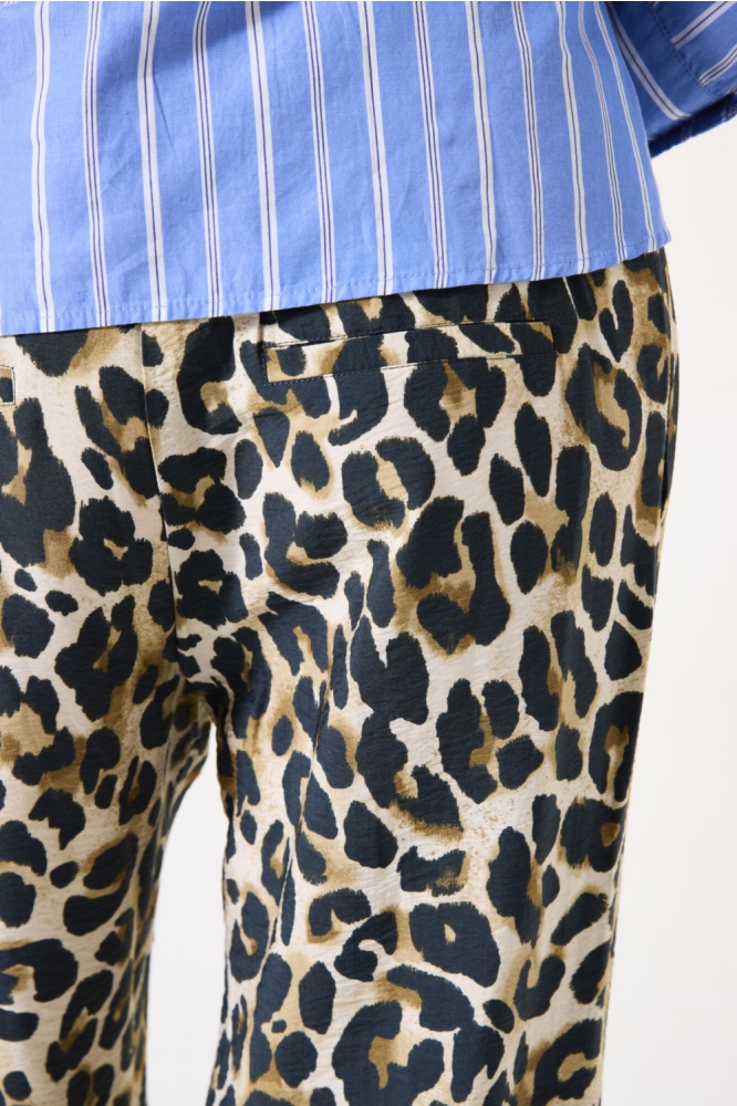 Garcia beige dames broek | Close up