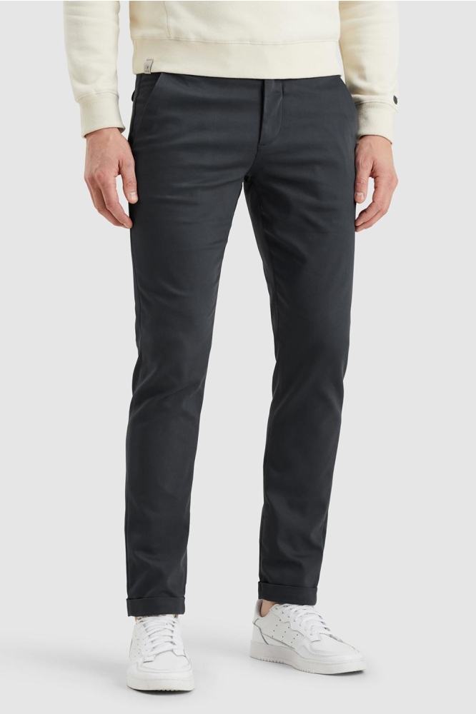 Cast Iron blauwe heren broek | Model zijaanzicht