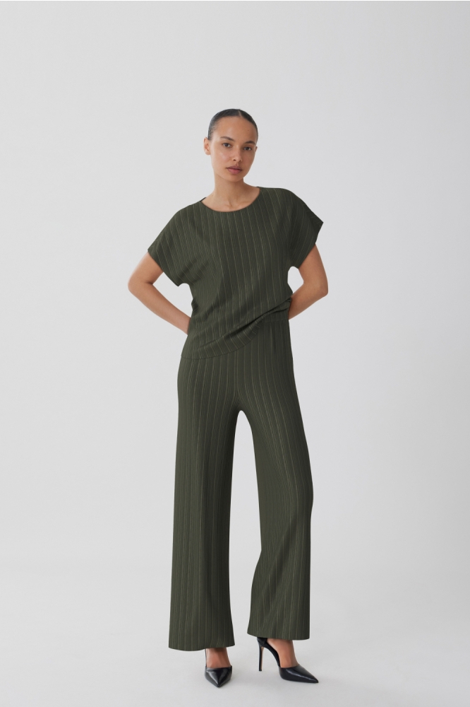 Vila groene dames broek | Model