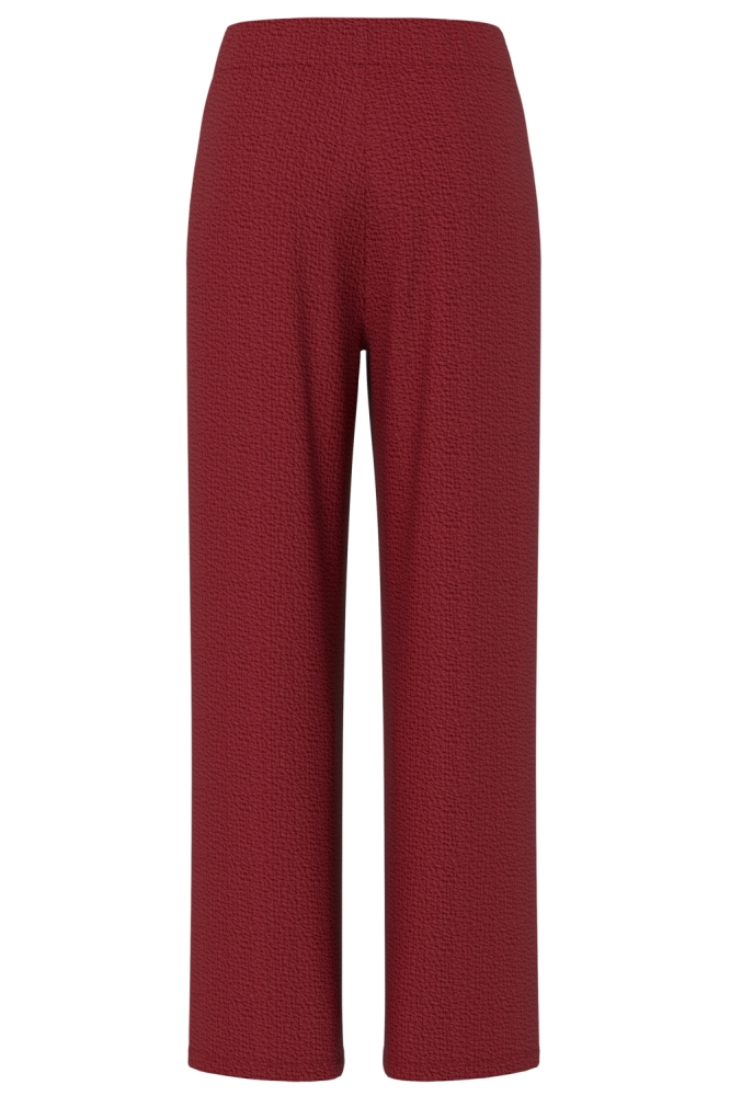 Pieces rode dames broek | Achteraanzicht