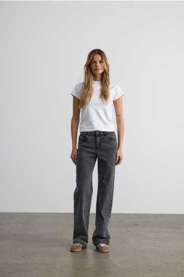 Noisy may NMYOLANDA NW WIDE JEANS AZ391DG FWD 27035210 Dark Grey Denim